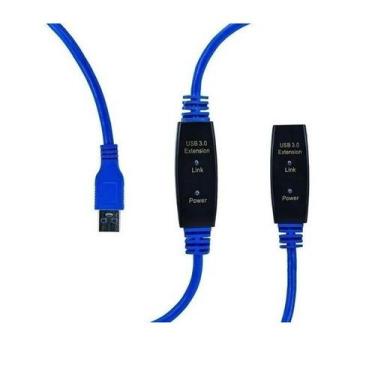 Imagem de Cabo Extensor Usb 3.0 Macho/femea C/ Repetidor De Sinal 10m - TEBERA, 