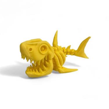 Imagem de TUBARÃO ESQUELETO Articulado Brinquedo Baby Shark Fidget Toy Sensorial