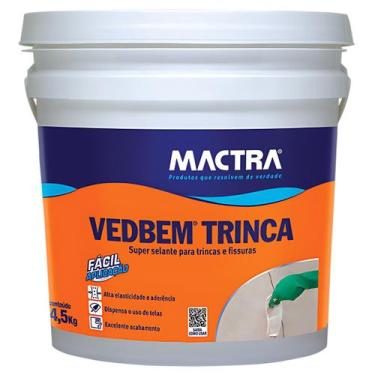 Imagem de Super Selante P/ Trincas e Fissuras Vedbem Trinca 4,5kg Mactra