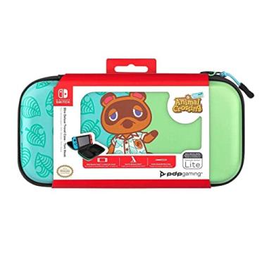 Imagem de PDP Gaming Slim Deluxe Travel Case com Suporte de Console Integrado e Cinto de Pulso Removível - Animal Crossing Tom Nook - Nintendo Switch Vermelho
