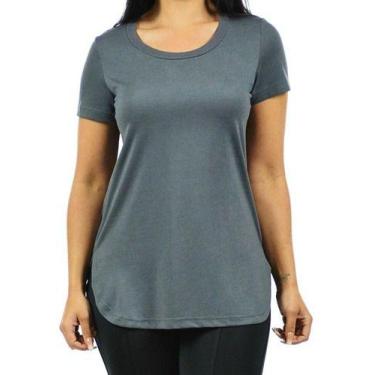 Imagem de Kit 2 Blusas Feminina Mullet Plus Size Longa - Vesttuario, Cinza chumb