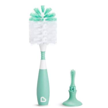 Imagem de Escova Para Mamadeira C/Ventosa Verde Munchkin