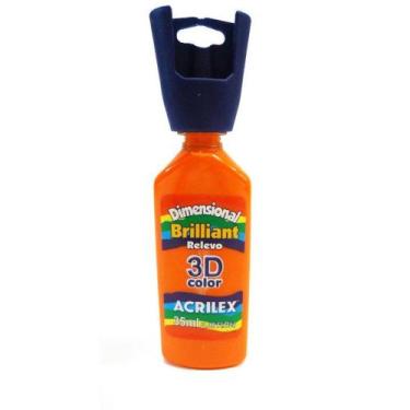 Imagem de Tinta Dimensional Brilhante 35ml - 517 Laranja Acrilex