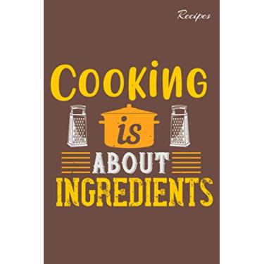 Imagem de Recipes: Cookbook Notebook Journal (100 Pages, 6x9) for Recipes with Peanut cover print. Note down how to cook your favorite meals and share with your friends!