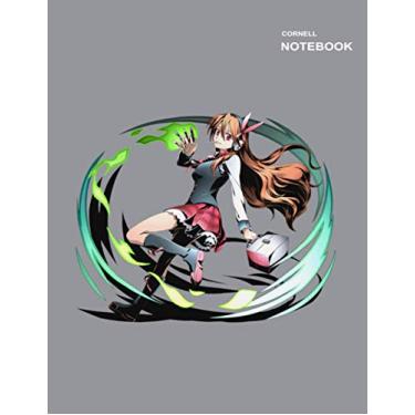 Imagem de Cornell rule sketchbook: Notes cornell, 110 Pages, (8.5 x 11 inches) Letter Size, Akame Ga Kill Chelsea Anime Notebook Cover.