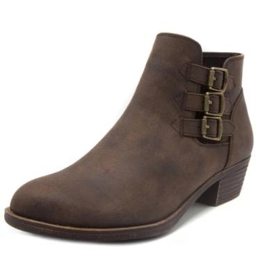 Imagem de Bota feminina Tommy Ankle da London Fog, Cowboy Brown, 10