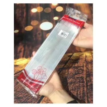 Imagem de Palito para pirulito grande cristal com 50 unidades bwb