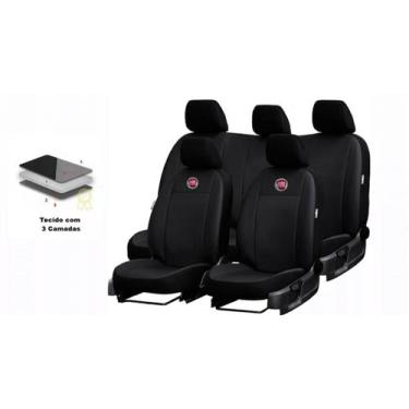 Imagem de Conjunto Completo Capa de Couro Palio 99-05 + Tapetes + Capa de Volant