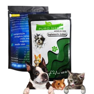 Imagem de Suplemento Natural Organico a Base de Neem Nin Indiano  Caes Pets - Pó