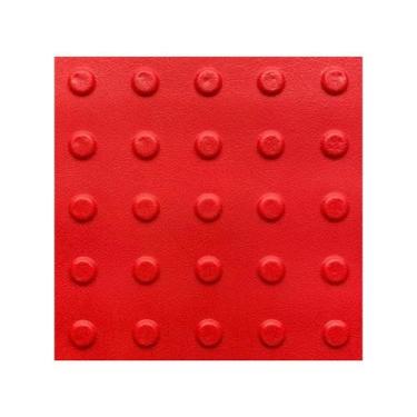 Imagem de Kit 16 pisos tatil alerta vermelho texturizado pvc 25x25cm - LAGGE ACE