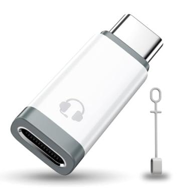 Imagem de LecLooc Adaptador de áudio USB c para Lightning para iPhone 16 (branco)