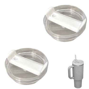 Imagem de Tampa de copo de 1,134 g compatível com Stanley Quencher, pacote com 2 capas de copo de aço inoxidável à prova de derramamento resistentes a respingos adequadas para Stanley e mais café (totalmente