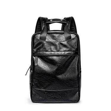 Imagem de Mochila de moda para homem Mochila de viagem grande para homem Bolsa para laptop de couro de luxo Mochila de negócios casual para homem