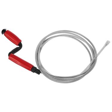 Imagem de HARFINGTON Eixo helicoidal de dreno 3,5 m aço carbono flexível encanamento trado ferramenta de limpeza de ralo de cabelo ferramenta de remoção de entupimento para cozinha, banheiro, chuveiro, pia,
