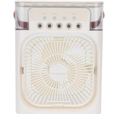 Imagem de Mini Ventilador Umidificador Ar De Mesa Portátil Led Usa Gelo e Água -