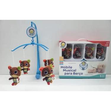 Imagem de Mobile Giratório Musical P/ Berço Em Pelúcia Ursinho Kitstar