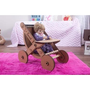 Imagem de Carrinho cross para boneca até 60 cm compatível com bebe reborn c - da