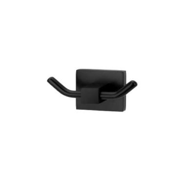 Imagem de Cabide Quadra Preto Fosco Perflex 12120724