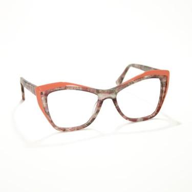 Imagem de Armação para Óculos de Grau Feminino Cat Eye / Gatinho - Rh luxo - RhL