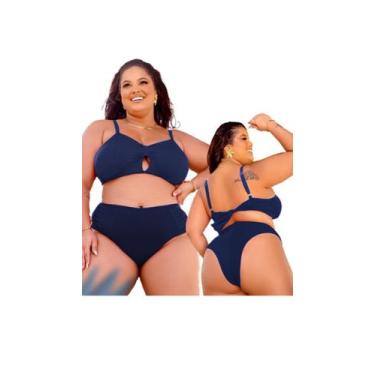 Imagem de Conjunto Biquíni Plus Size Cintura Alta Fio Duplo Lateral Larga - STAR