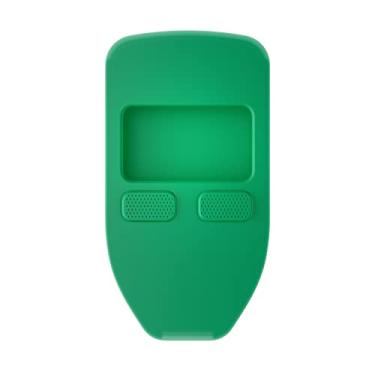 Imagem de CVER - Capa protetora de silicone para Trezor Model One, com recorte micro USB (verde trânsito)