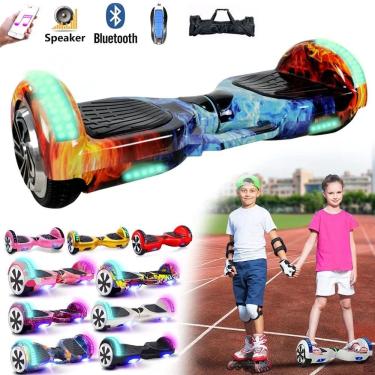 Imagem de Hoverboard Overboard Infantil Skate Elétrico 6.5 Led Bluetooth Bateria De Grande Capacidade Endurance Forte HB65