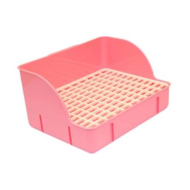 Imagem de Generic Bandela de ninhada de para gaiola, bandeja de lixo de pequenos animais de potty, bandeja de porquinho da cobaia da cama, Rosa