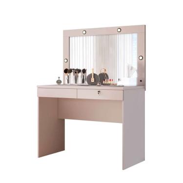 Imagem de Penteadeira com Espelho e LED Capricho 2 gv Off White