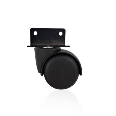 Imagem de Rodízio Girátorio Com Chapa L S/trava Preto Rb50