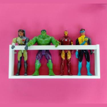 Imagem de Nicho Porta Bonecos Marvel Barbie Prateleira Organizadora de Brinquedo