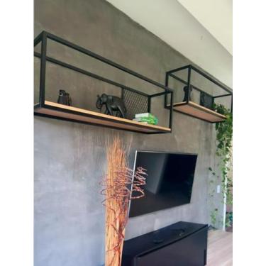 Imagem de Aéreo Chic 120 cm Estilo Industrial - Casa Quentinha, MDF Solanum