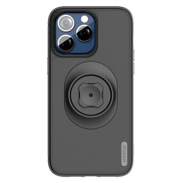 Imagem de sincetop Capa à prova de choque com adaptador de montagem rápida para iPhone 16 ProMax (6,9') - Prenda rapidamente seu celular a qualquer suporte de bicicleta/suporte de telefone de carro/braçadeira