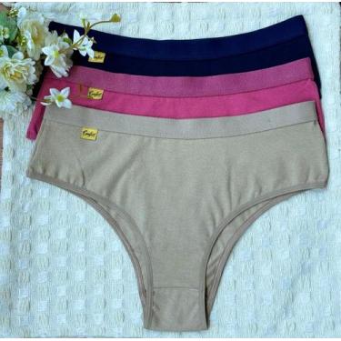 Imagem de Kit 5 Calcinha de Algodão Premium Confortável Feminina - LF LINGERIE, 