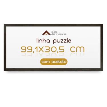Imagem de Moldura para Quebra Cabeça Game Office Puzzle 1500 Peças 30,5x99,1 com Acetato (Tabaco)