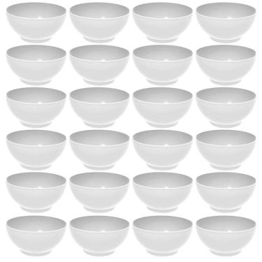 Imagem de Kit 24 Tigelas Grandes Branco Crippa Travessas Servir 3,1L Restaurante Salada Sobremesa