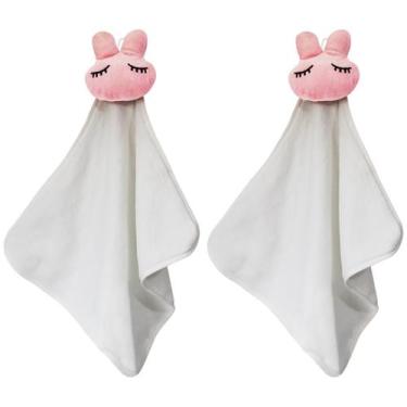 Imagem de Kit Duas Naninhas 30x30 Toalhinhas Multiuso Pano De Mão Bebê Com Prend