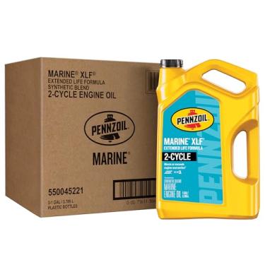 Imagem de Pennzoil Óleo de motor Marine XLF com fórmula de vida estendida, 1 galão (pacote com 3)