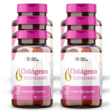 Imagem de Colágeno Hidrolisado - 1g com 60 cápulas - 6 potes