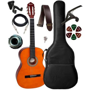 Imagem de Violão Eletroacústico Giannini N14n + Capa Luxo, Suporte Ibox SPF E Acessórios