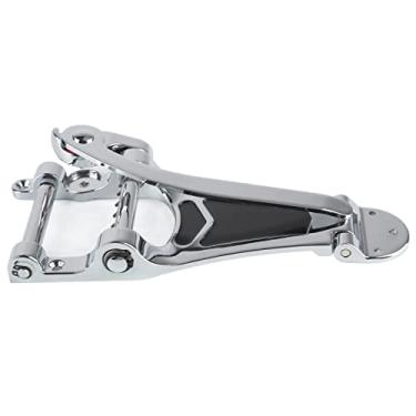 Imagem de Guitarra Tailpiece, Alta Dureza Guitarra Elétrica Metal Tremolo Ponte Tailpiece Substituição Com Manivela Mão