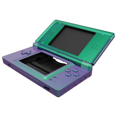 Imagem de eXtremeRate Replacement Full Housing Shell for Nintendo DS Lite, Custom Handheld Console Case Cover with Buttons, Screen Lens for Nintendo DS Lite NDSL - Chameleon Green Purple