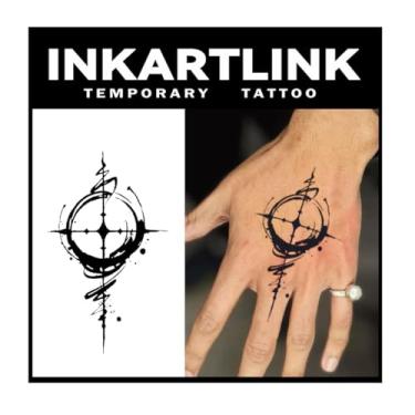 Imagem de INKARTLINK Tattoo Tech, 3 Folhas De Tatuagem Semipermanente Pequena, Tatuagens Temporárias Com Design Artístico Para Adultos, Duram 1 A 2 Semanas, À Prova D'Água, Aparência Realista, Sem Adesivo, Re