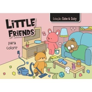 Imagem de Livro De Colorir - Col. Cute & Cozy - Little Friends - Rosa - Pe Da Le