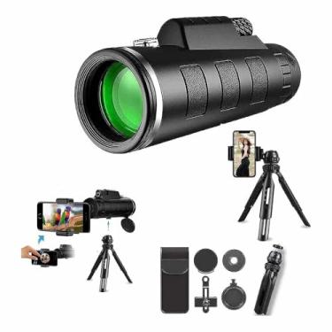 Imagem de Monóculo 10x40 Profissional, Tripé e Suporte para Smartphone, Alta Definição para Observação de Longa Distância