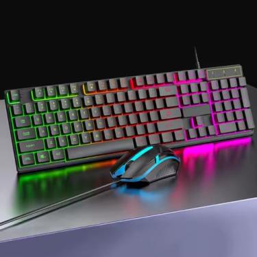 Imagem de Teclado Mecânico Gamer com Iluminação RGB Personalizável, Switches Premium