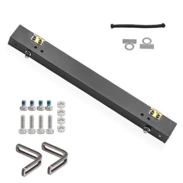 Imagem de YIJU Tenda lateral de teto de carro RC, escala 1/18, toldo de metal resistente ao desgaste, acessórios para carro de controle remoto de esteira rolante e, Preto