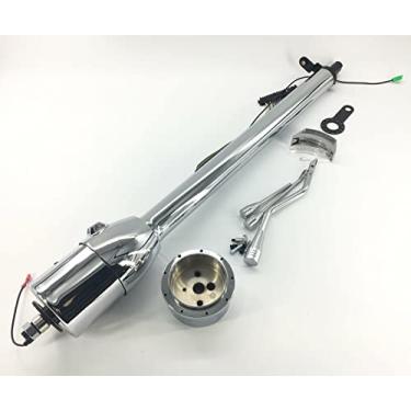Imagem de ND Tilt Auto coluna de direção 76 cm sem chave e indicador de mudança com adaptador de roda cromado (DM-8522)