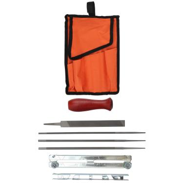 Imagem de Kit de Afiação de Motosserra, Ferramenta de Afiador de Serra de Corrente Ferramentas de Afiador de Arquivos Conjunto de Arquivos de Moagem 8pcs Kit de Afiação de Motosserra Kit
