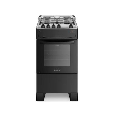 Imagem de Fogão 4 Bocas Preto Com Mesa Inox Atlas Mônaco Top Bivolt