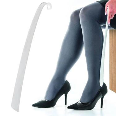 Imagem de Kit com 2 Calçadeira Veste Sapatos Calçados Unissex 43,5cm Com Alça - 